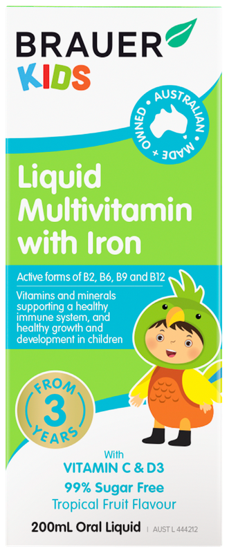 BRAUER KIDS MULTIVITAMIN & IRON