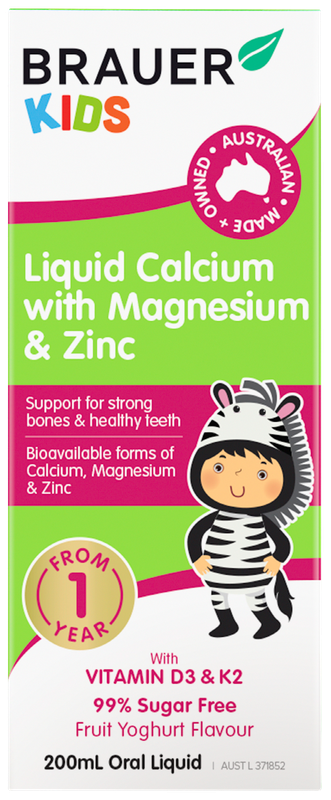 BRAUER BABY & KIDS CALCIUM MAGNESIUM & ZINC