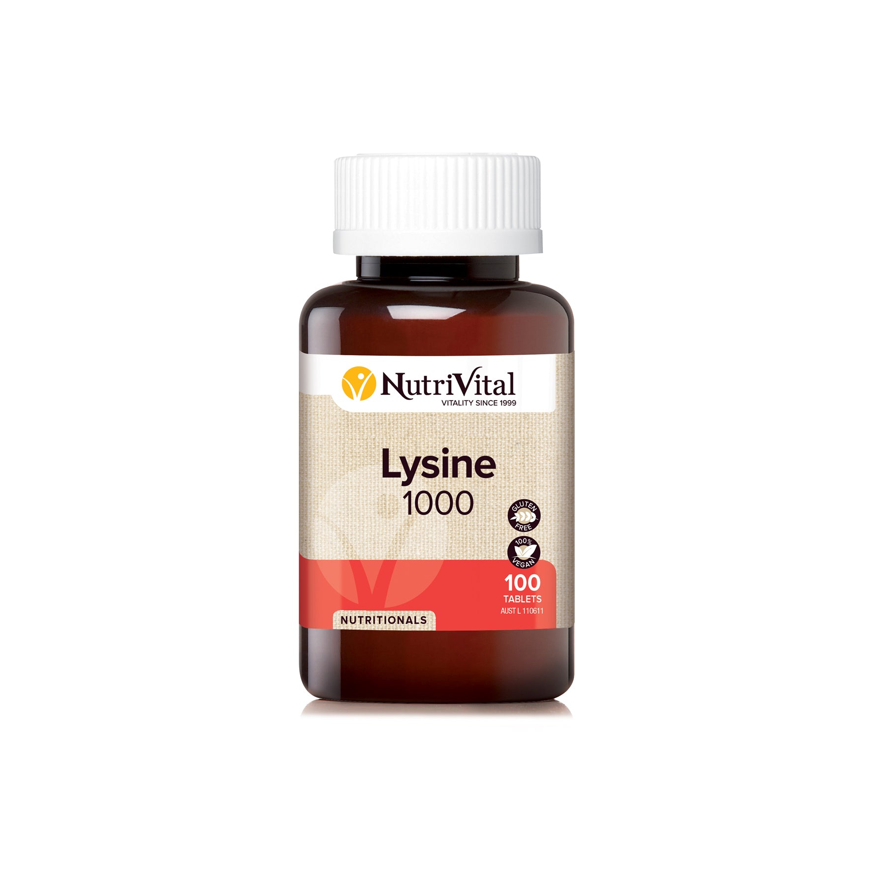 NUTRIVITAL LYSINE 1000MG